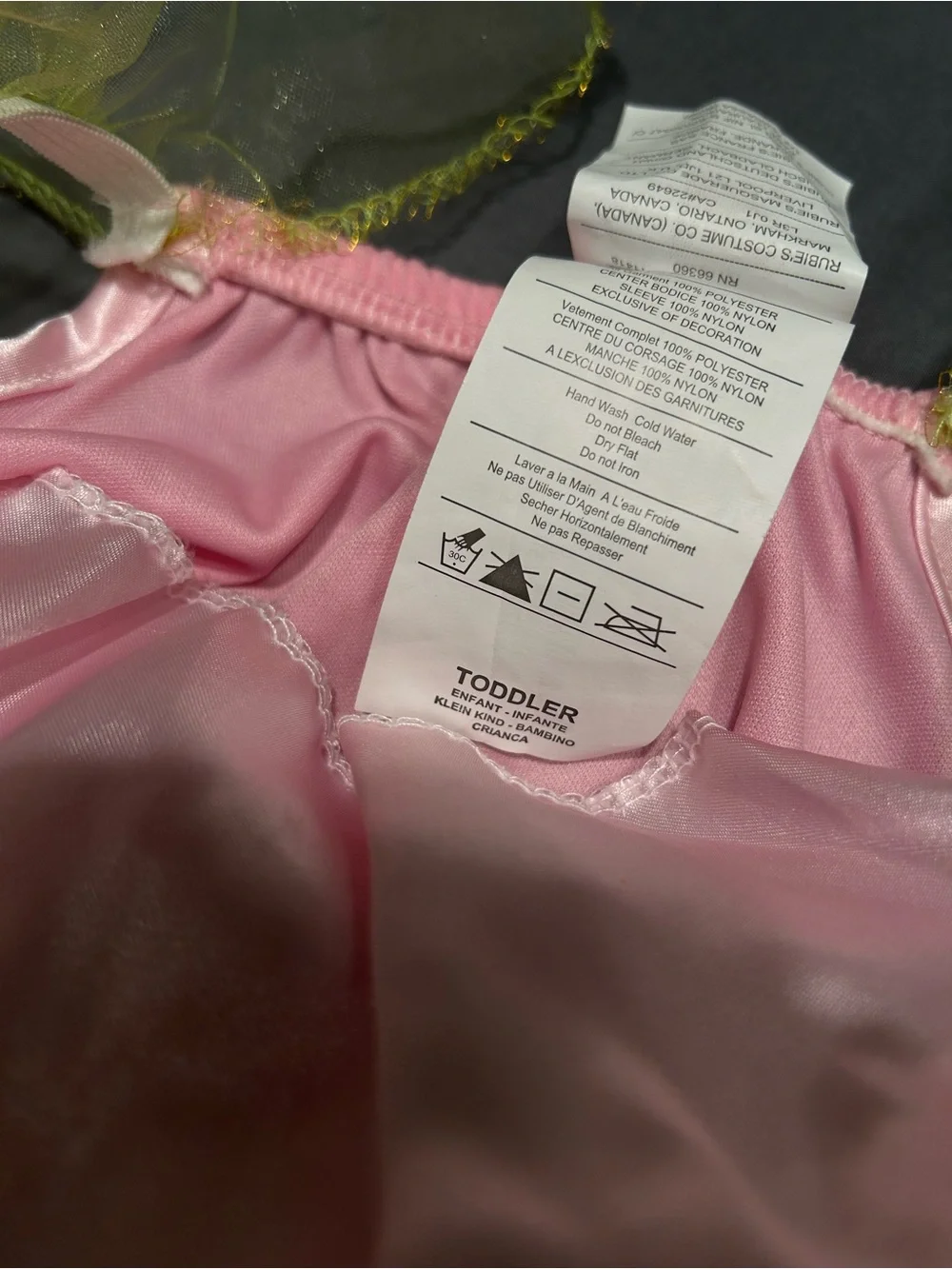 Rubie's Pink & Green Fairy Costume Toddler Dress